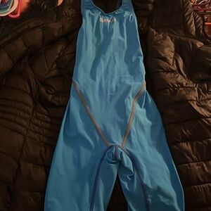 Arena Blue Kneeskin Tech Swimsuit